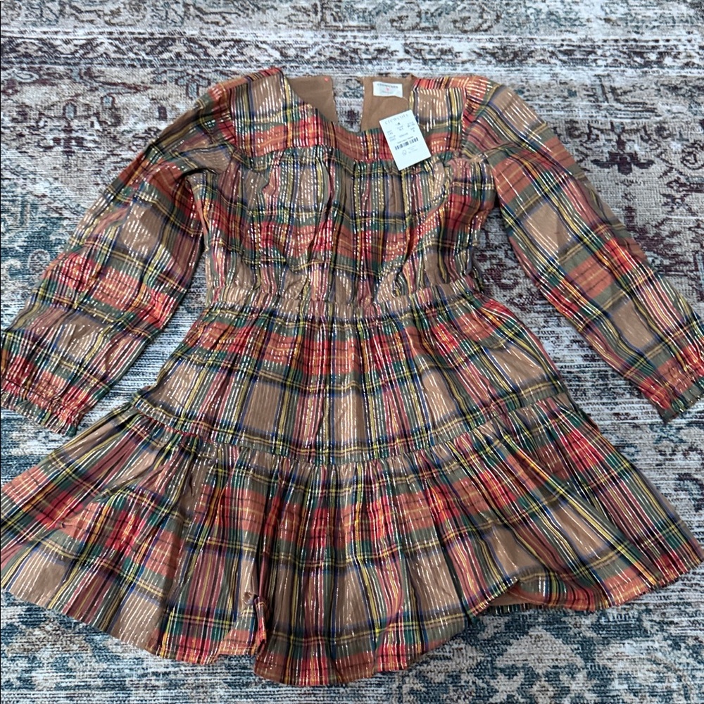 Crewcuts Colorful Plaid Kids Dress
